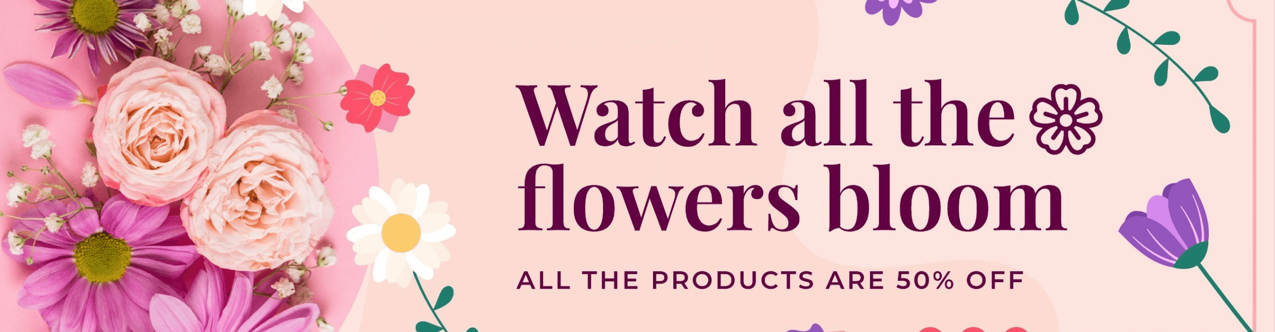 zing flowers Banner