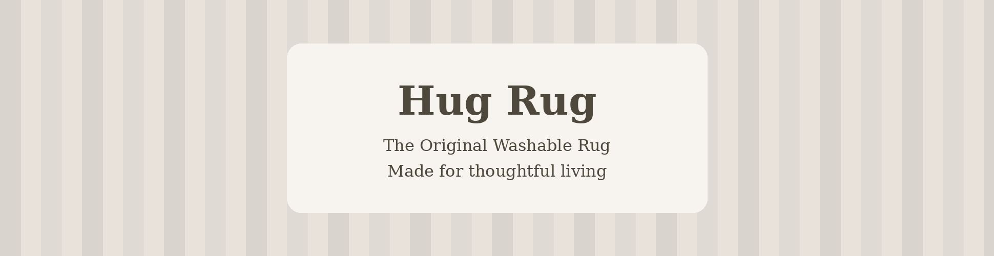 Hug Rug Banner